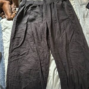 Old Navy Black Linen Pants